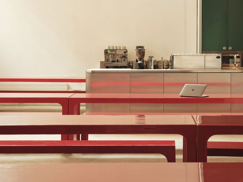 Dining area within Mother London HQ in Shoreditch