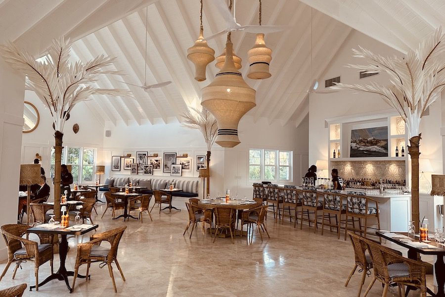 Potlatch Club Bahamas dining room restaurant