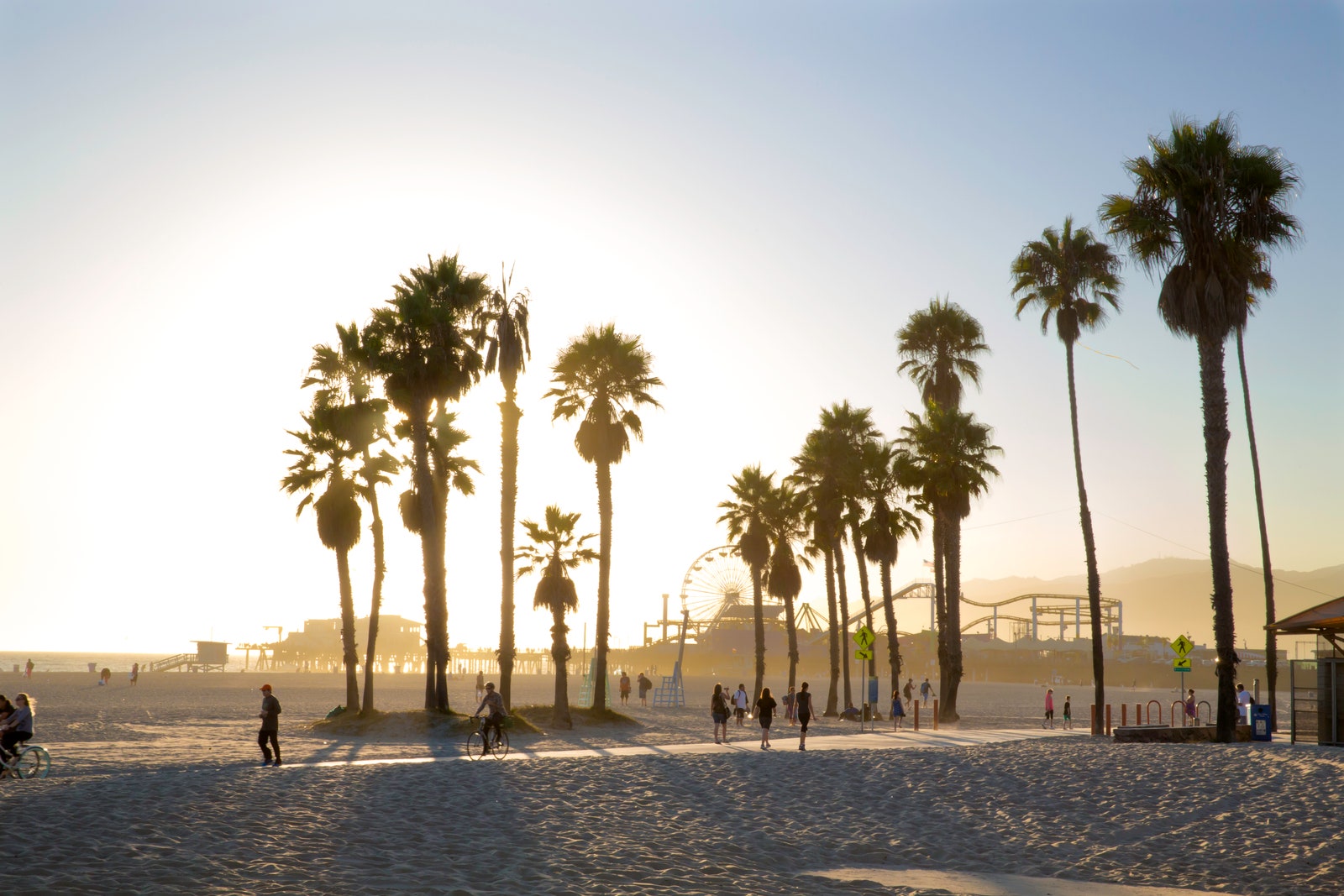 Venice Beach CA at sunset