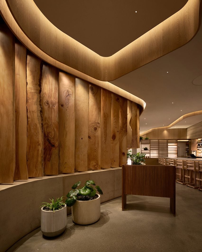 Uchi West Hollywood restaurant entrance interior