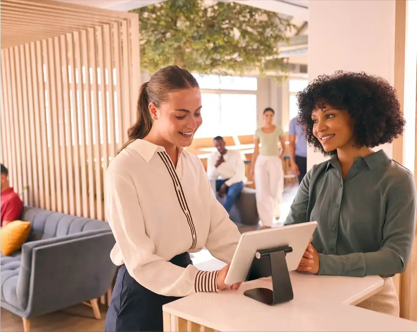 What is a hotel self-check-in kiosk