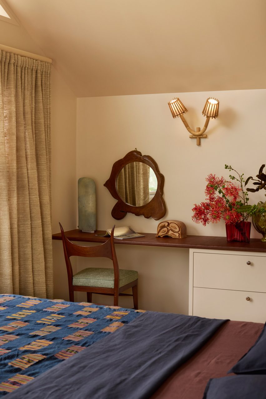 Dressing table in renovated Byron Bay home