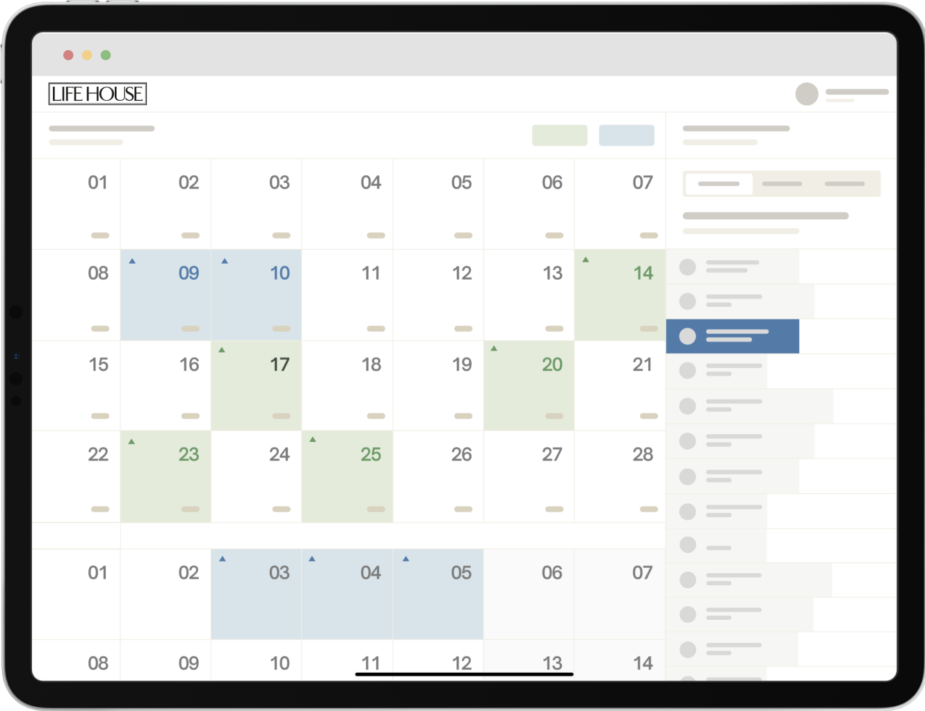 Pricing Calendar