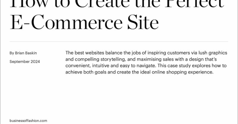 Case Study | How to Create the Perfect E-Commerce Site
