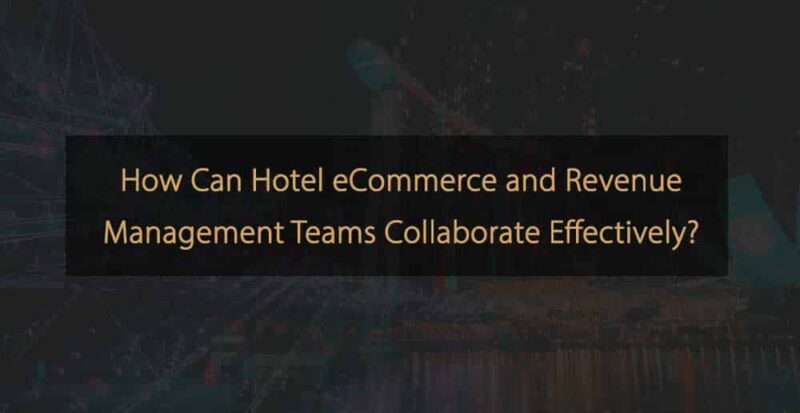 Collaborative Success for eCommerce and Revenue Management Teams