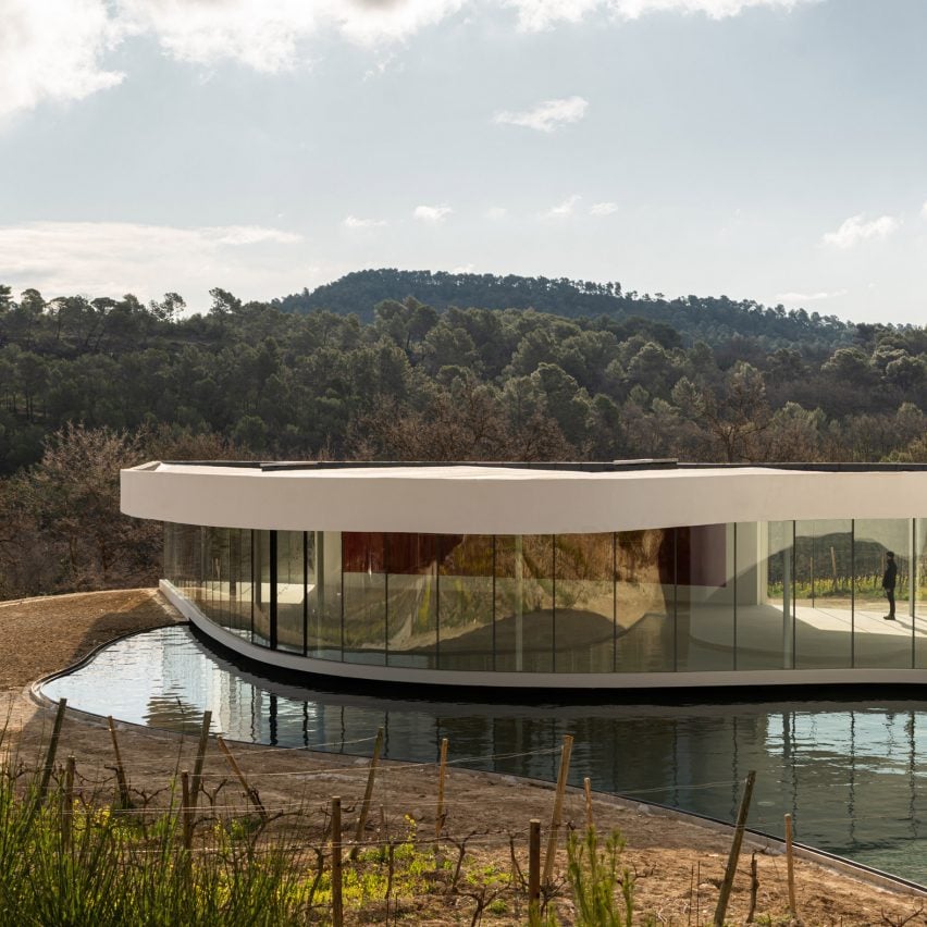 Pavilion at Château La Coste designed by Oscar Niemeyer