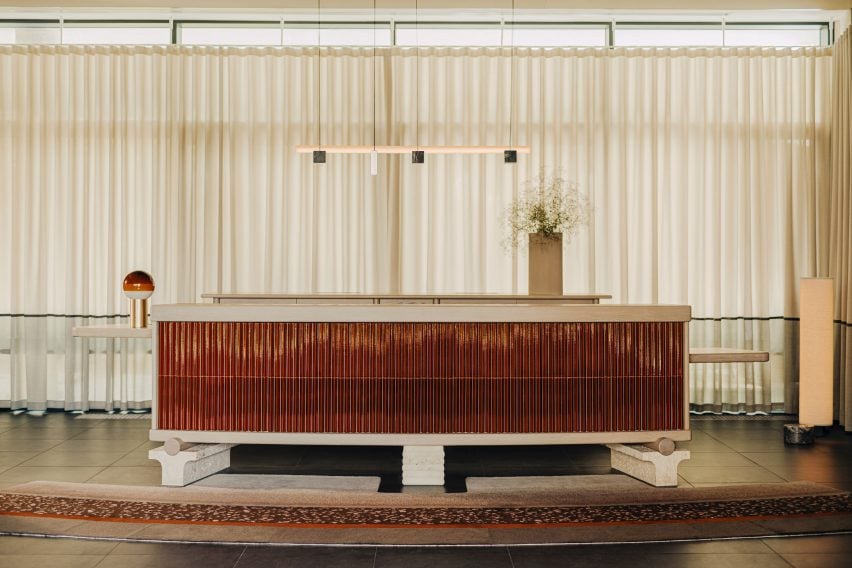 Reception desk PURO Hotel by Holloway Li