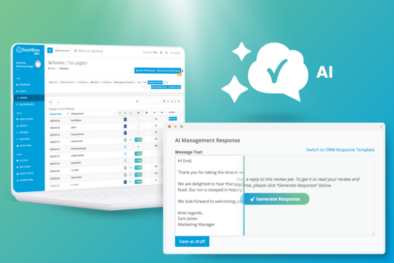 GuestRevu unveils customisable AI-powered management response tool