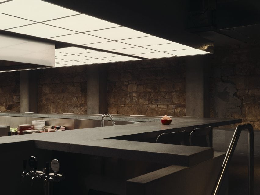 Counter of Brisbane restaurant by J.AR Office