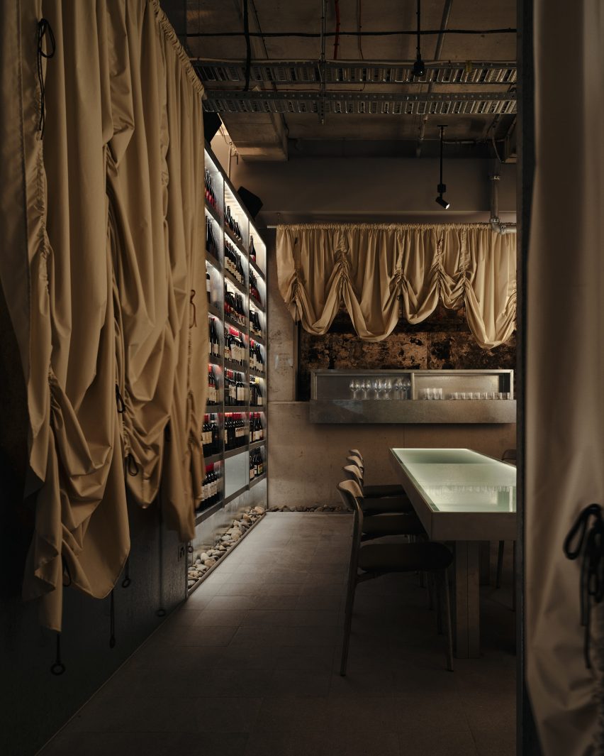 Seating area of restaurant in Brisbane designed by J.AR Office