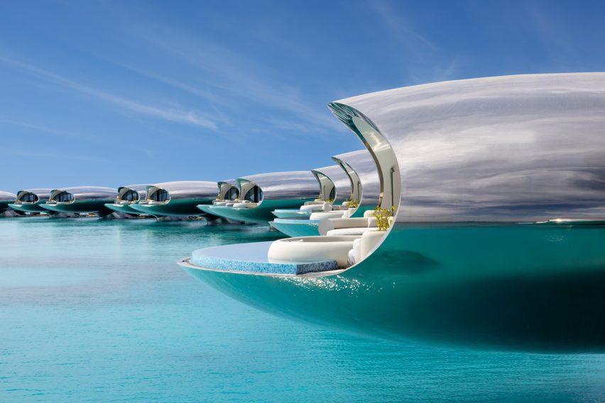 Openings in hotel pods in the Red Sea
