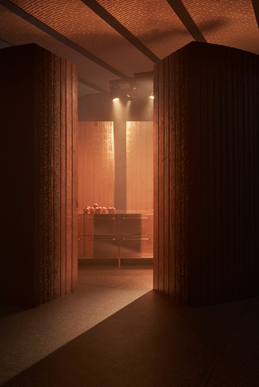 Copper kitchen in Vipp x Studio KO guesthouse