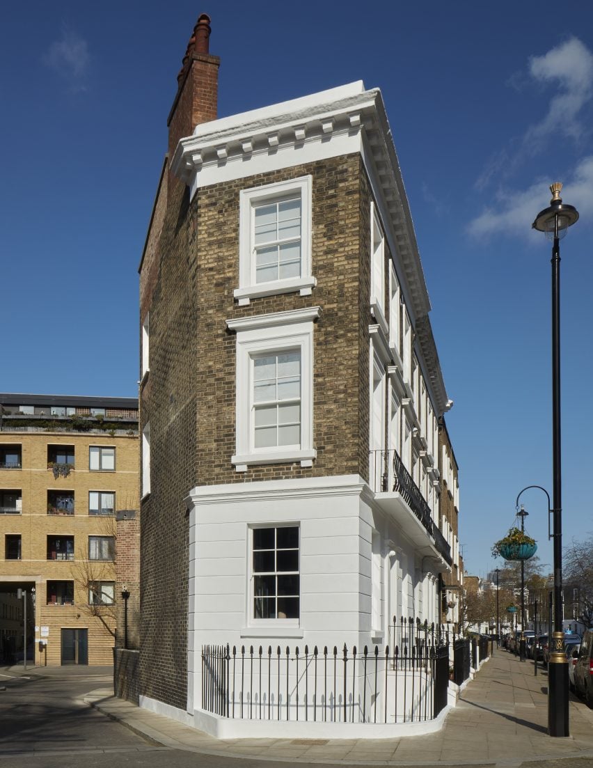 Wedge-shaped house in London