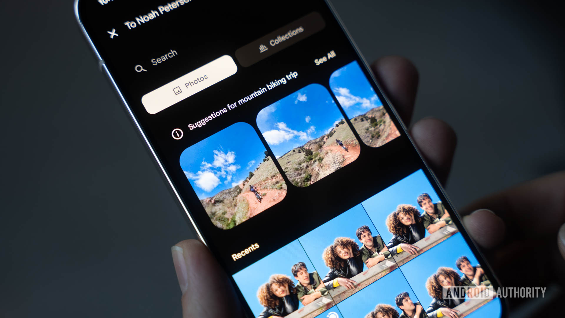 Magic Cue's suggestions for sharing photos Magic Cue's suggestions for sharing photos
