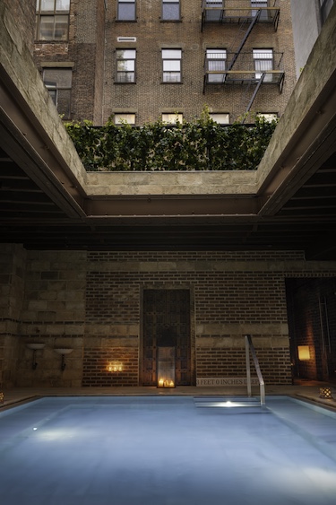 AIRE Ancient Baths Tribeca new york manhattan thermal plunge pools saunas skylight