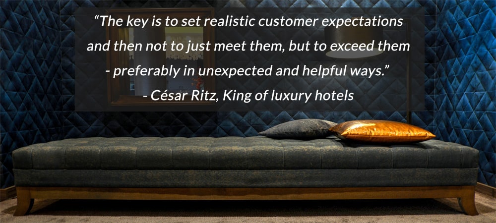 Hotel industry - Quote César Ritz