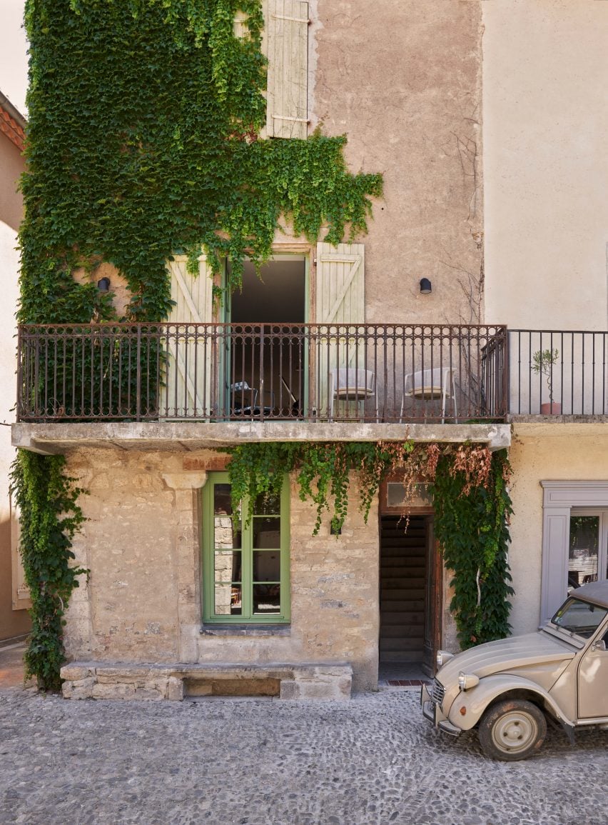 Facade of Vipp Townhouse in Lagrasse