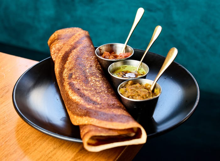 Gluten-free, high-protein dosas are growing in popularity on restaurant menus