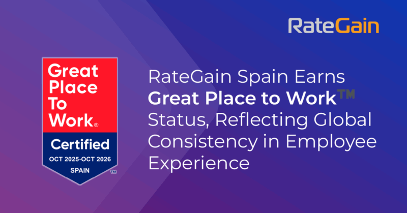 RateGain Spain Earns Great Place to Work® Status, Reflecting Global Consistency in Employee Experience