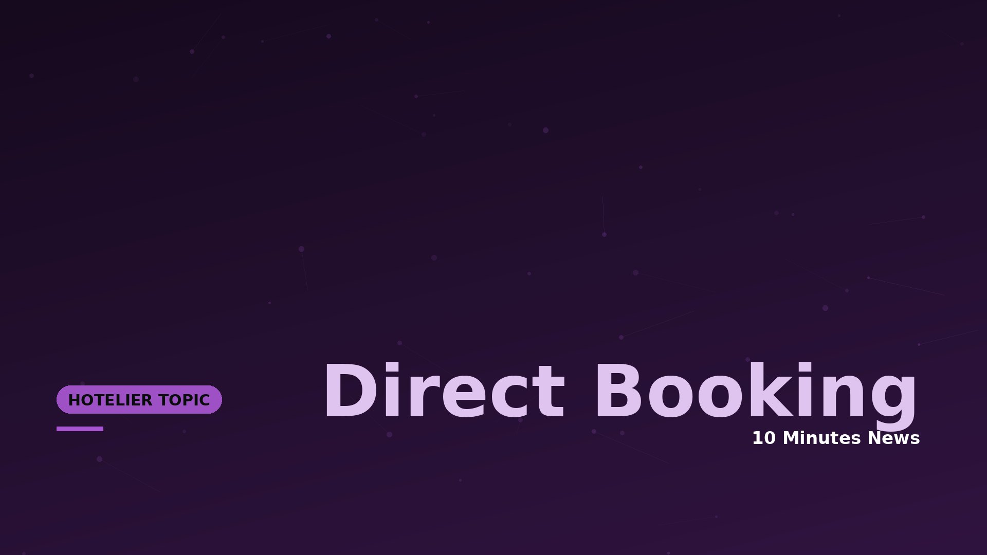 Hotel Direct Booking News - 10 Minutes News for Hoteliers