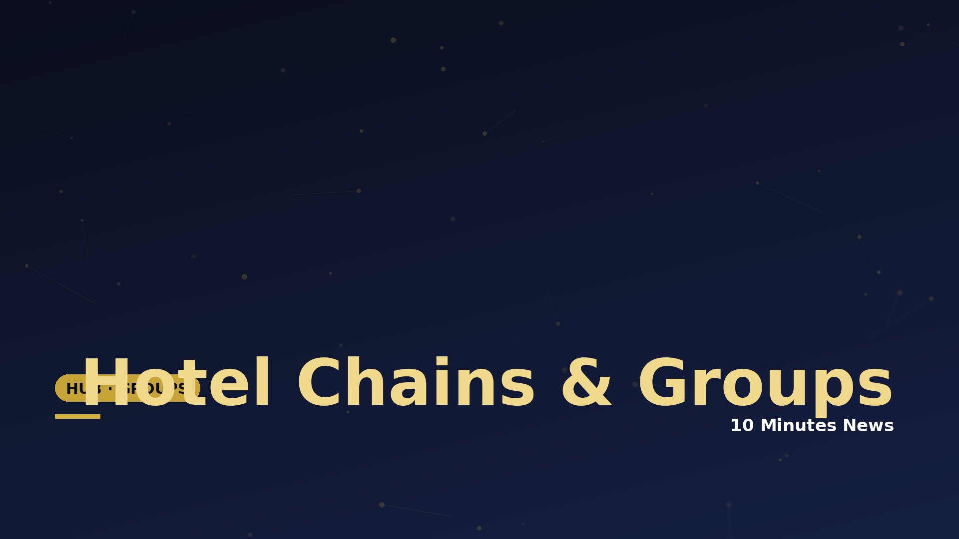 Hotel Chains & Groups — News & Updates