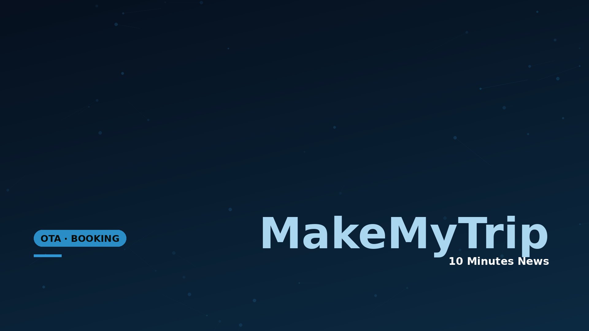 Latest news about MakeMyTrip - 10 Minutes News for Hoteliers