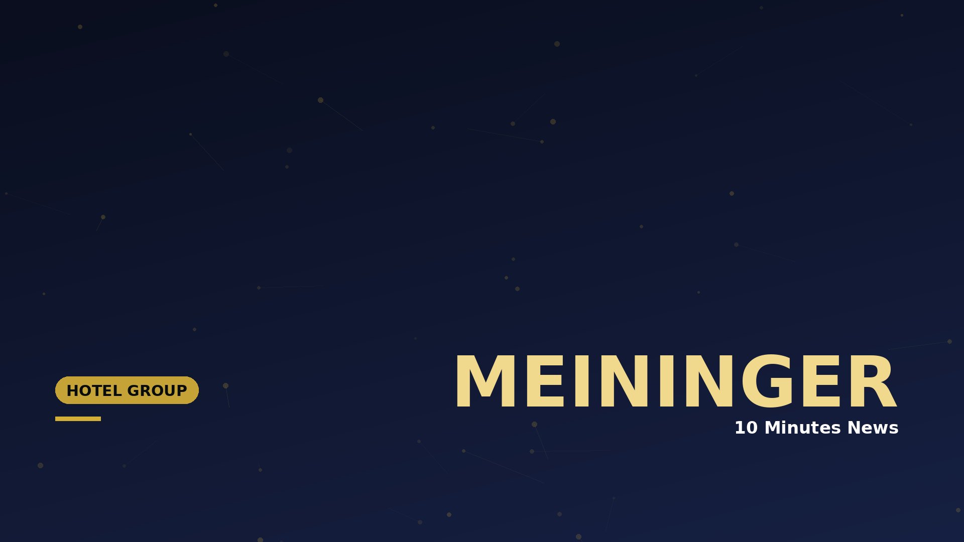 Latest news about MEININGER - 10 Minutes News for Hoteliers