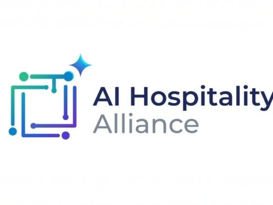 AI Hospitality Alliance logo with a gradient circuit-square icon and the text 'AI Hospitality Alliance'.