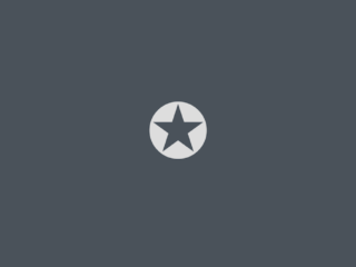 Award badge icon: white circle with five-pointed star on a dark blue-gray background