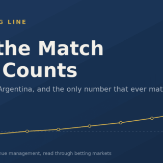 Magazine cover with the title 'Win the Match That Counts' and a rising yellow line chart on a dark blue background.