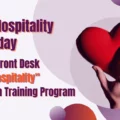 Promotional banner for KTN's Front Desk 'Heart of Hospitality' Certification Training Program, encouraging elevating hospitality skills today.