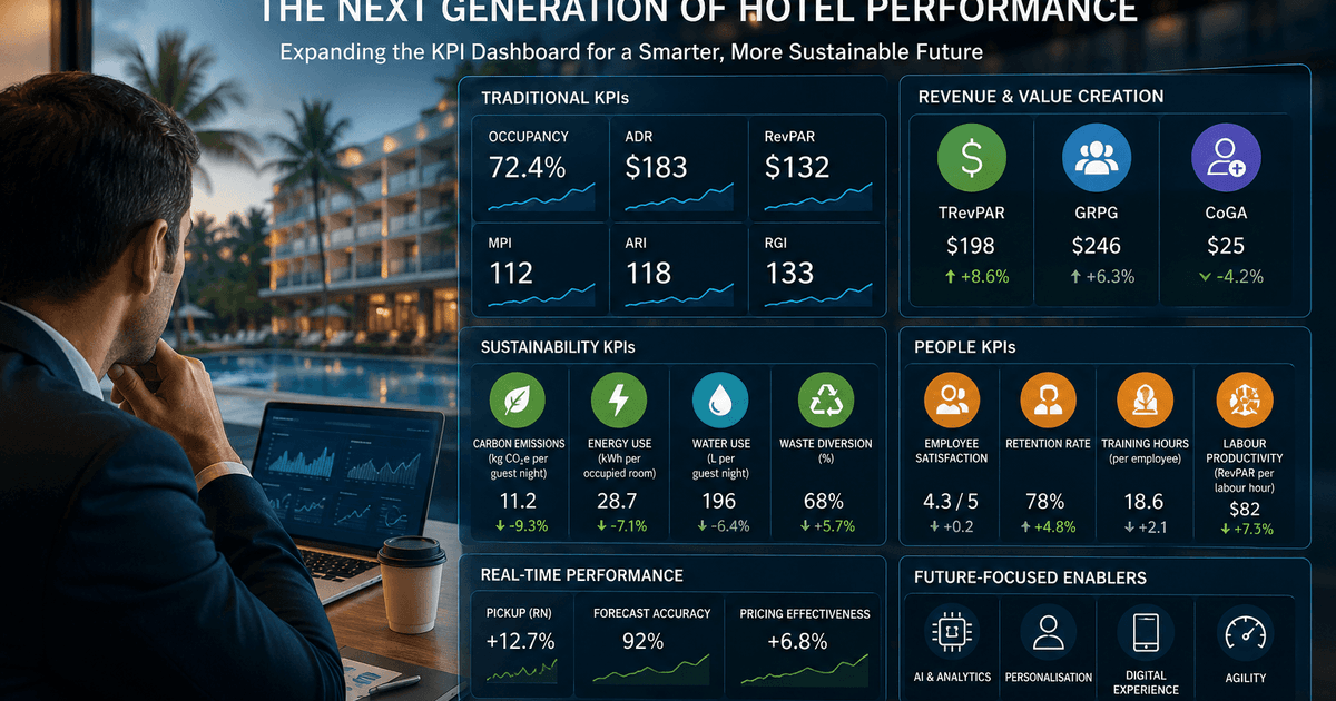 Hotels Redefine Success Metrics: Embrace Sustainability, Employee Engagement, and Real-Time Data for Broader Performance Analysis