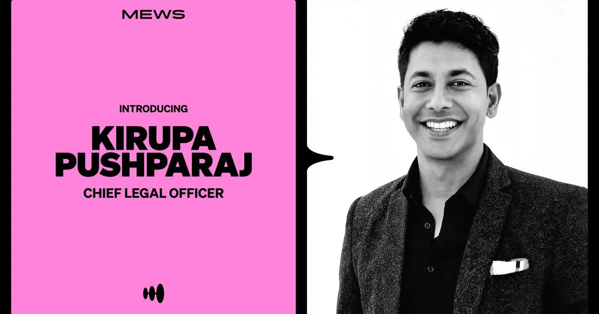 Mews appoints Kirupa Pushparaj as Chief Legal Officer to lead legal and compliance strategy at global scale