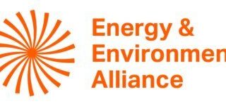 Logo for Energy & Environment Alliance featuring an orange sunburst icon and the organization's name.