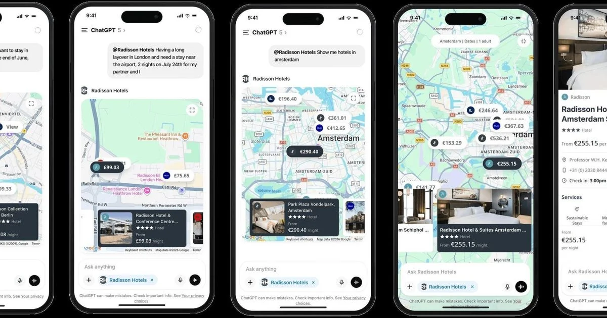Radisson Hotel Group and Accenture Launch AI-Powered Hotel Discovery App on ChatGPT, Covering 1,000+ Properties