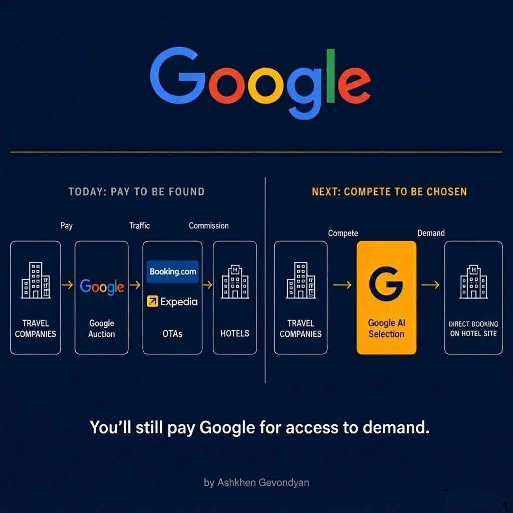 Google's AI May Shift Billions in Travel Distribution as Direct Bookings Challenge OTA Commissions