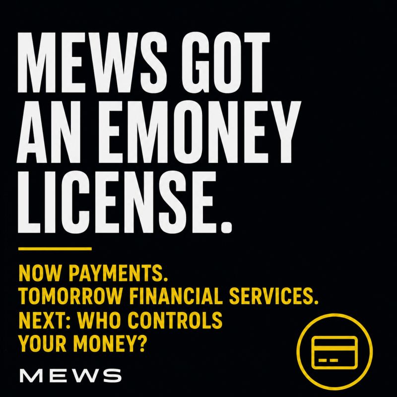 Mews Secures First Electronic Money Institution Licence for Hospitality Operating System in European Economic Area