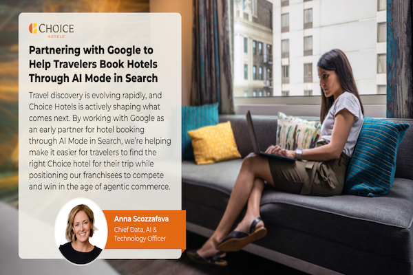 Choice Hotels Partners with Google to Launch AI-Powered Hotel Booking Feature in U.S. via Google Search
