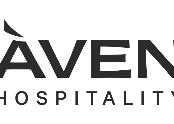 Aven Hospitality logo: bold AVEN wordmark with a curved accent above the A and HOSPITALITY beneath.
