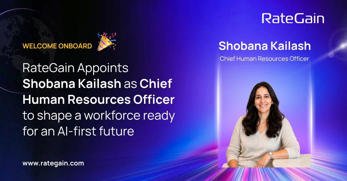 RateGain Appoints Shobana Kailash as Chief Human Resources Officer