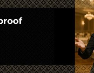 Promotional banner: a businesswoman conversing with a friendly robot in a conference hall; CTA text reads 'Ready to future-proof your sales team? Learn how here'.