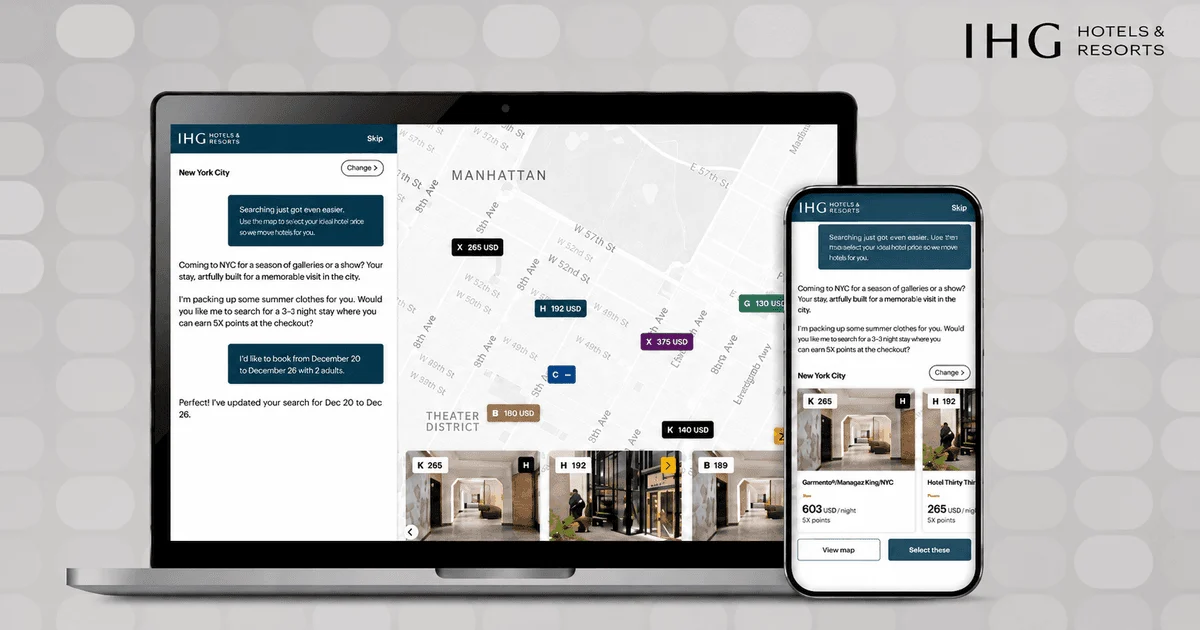 IHG Launches AI-Powered Conversational Search on IHG.com and App to Enhance Guest Booking Experience