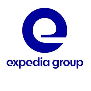 Blue Expedia Group logo: circular 'e' symbol above the lowercase 'expedia group' wordmark.