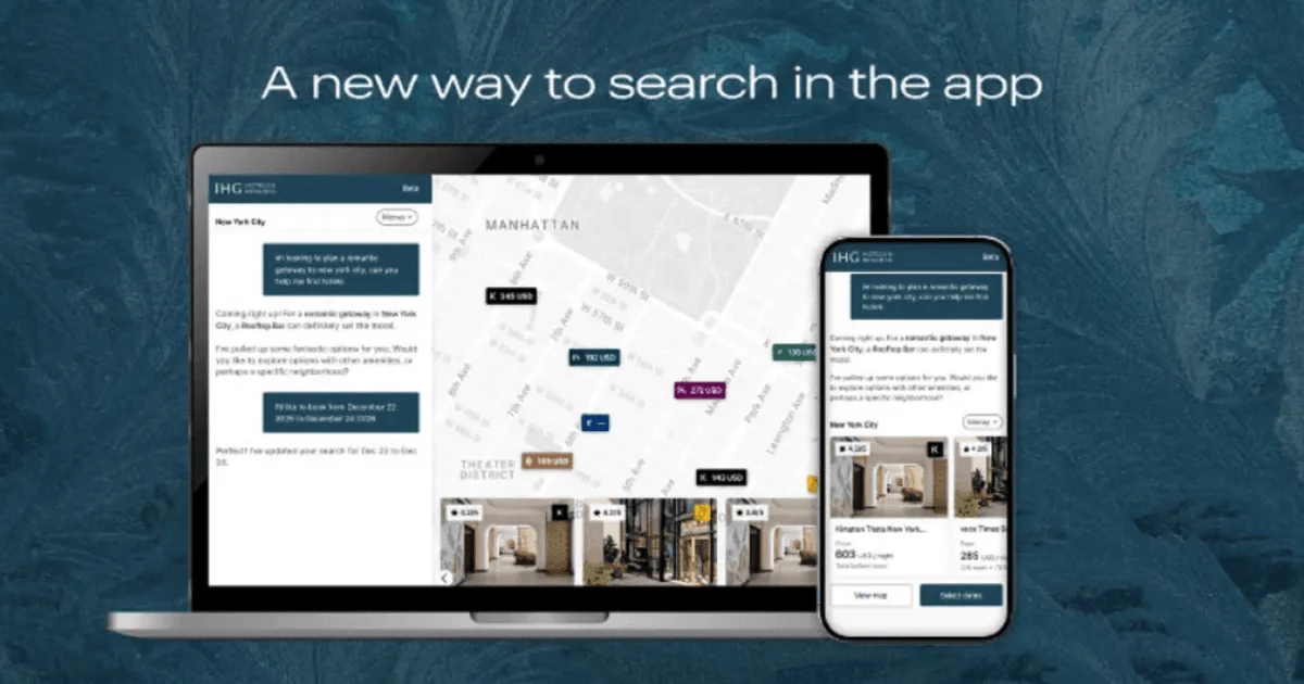 IHG Launches AI-Driven Search Tool for Attribute-Based Hotel Room Selection, Enhancing Direct Booking Capabilities