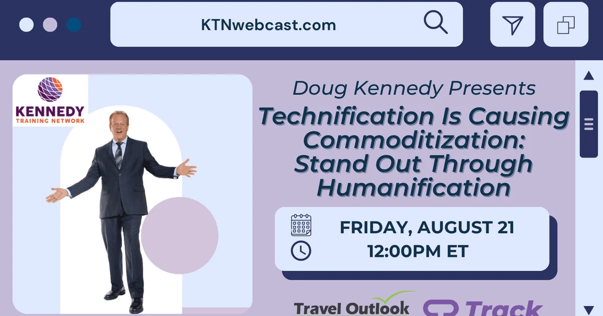 Doug Kennedy's Webcast on Humanification Offers Strategies for Balancing Technology and Personalization in Guest Services