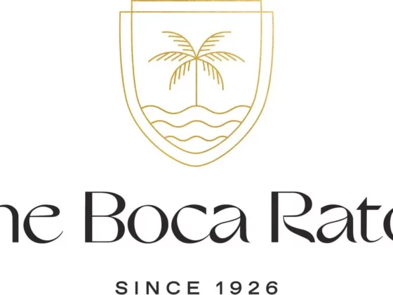 The Boca Raton logo: gold shield with a palm tree over wavy lines, accompanied by the text 'The Boca Raton' and 'Since 1926' beneath.