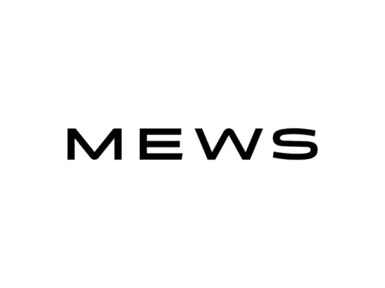 MEWS (brand name) in bold black letters on white background