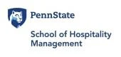 Penn State logo with the text 'School of Hospitality Management'