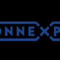 ConnexPay logo in blue with a rounded double-oval outline and a central X merging the words.