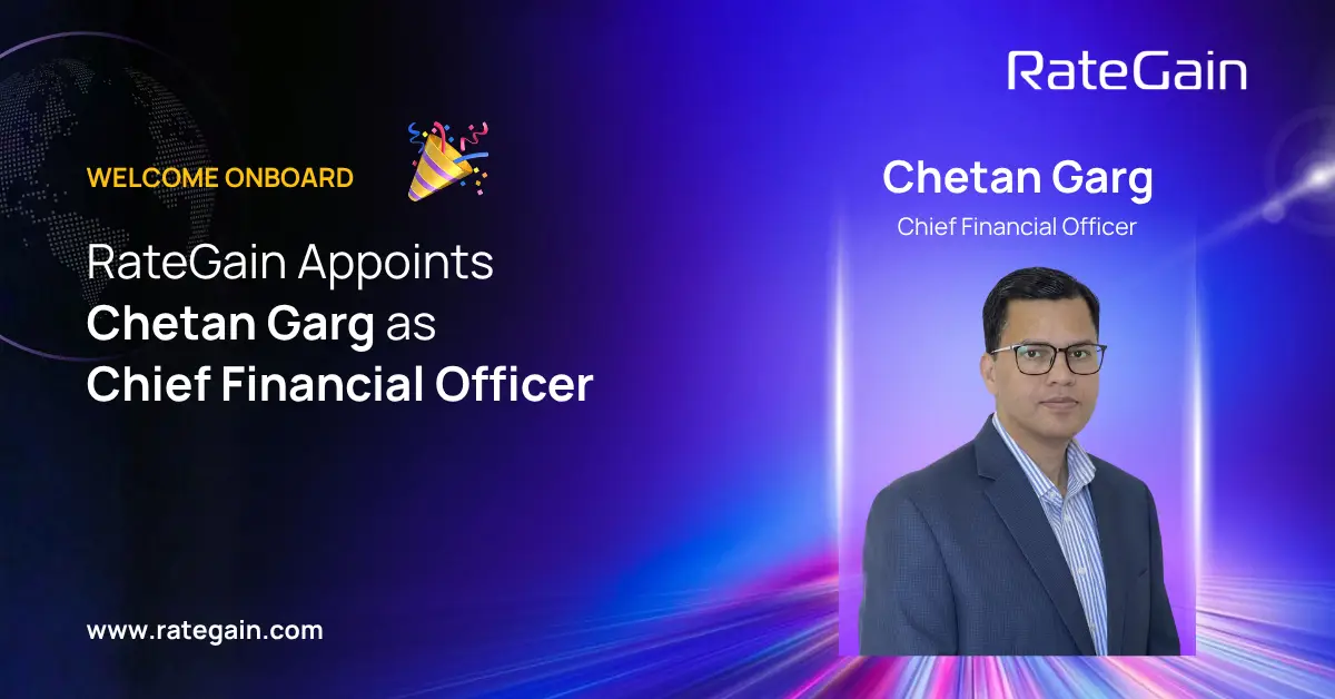RateGain Appoints Chetan Garg as Chief Financial Officer to Lead Global Finance Operations from Noida
